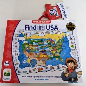 NEW Find It! USA: 50 Pcs Puzzle Set